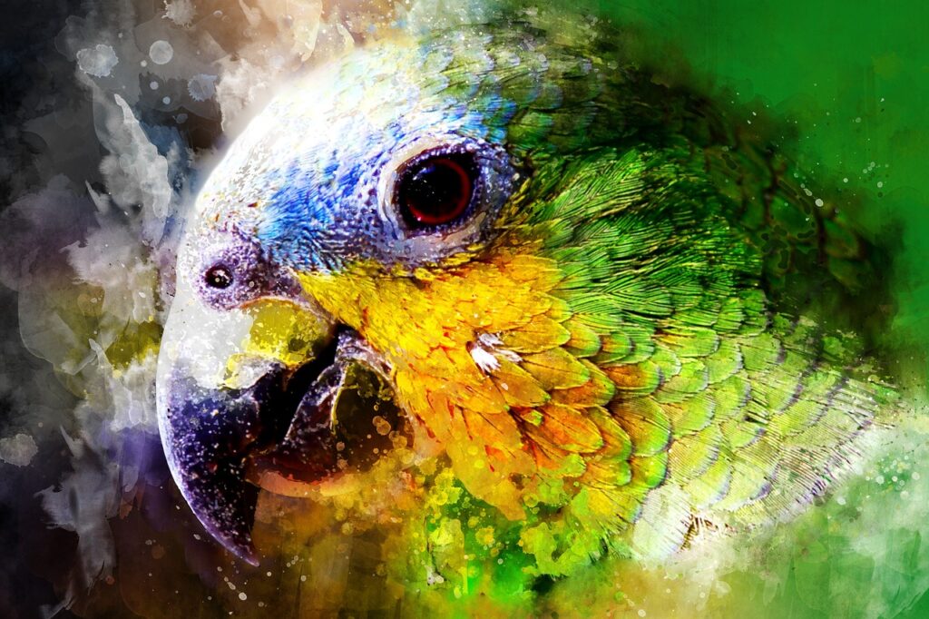parrot, watercolor, green-3135551.jpg